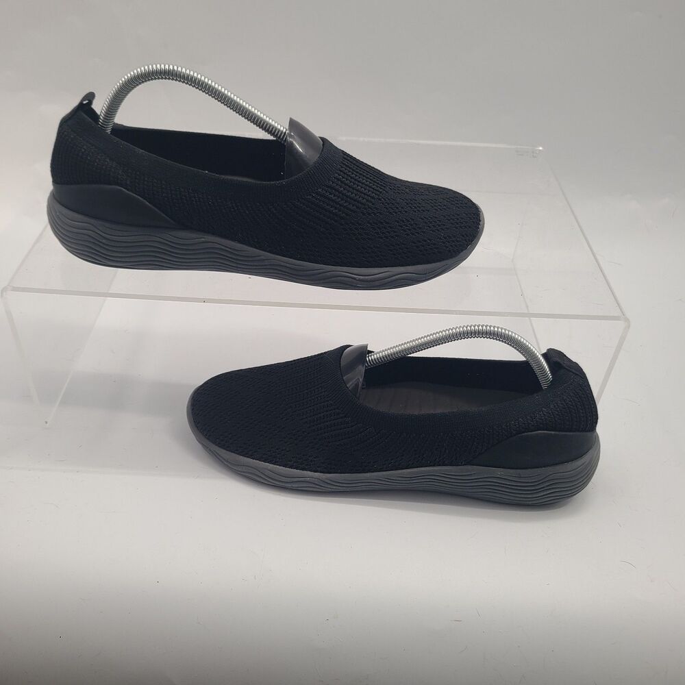 Bear Trap Lela Knit Slip On Shoes Womens Size 11 M Black Fabric - Picture 2 of 9